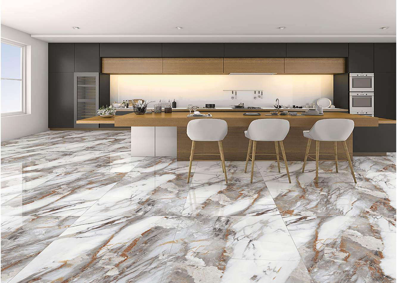 Buy 1200X2400MM High Gloss Floor Tiles | Varmora Granito